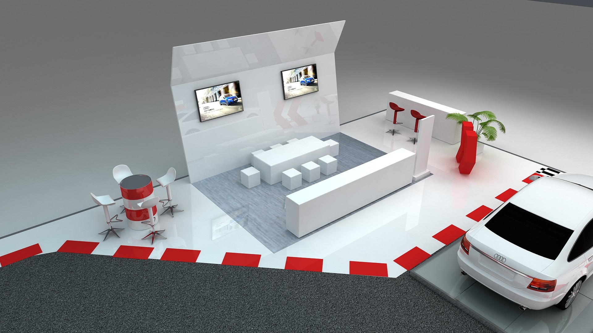 奧迪新品上市活動-產品展廳設計-杭州達岸品牌策劃設計公司