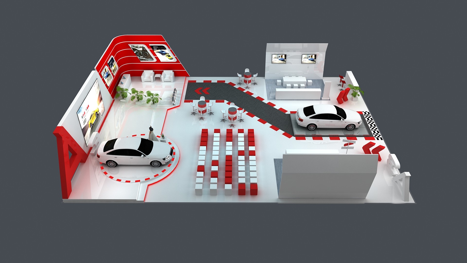 奧迪新品上市活動-產品展廳設計-杭州達岸品牌策劃設計公司