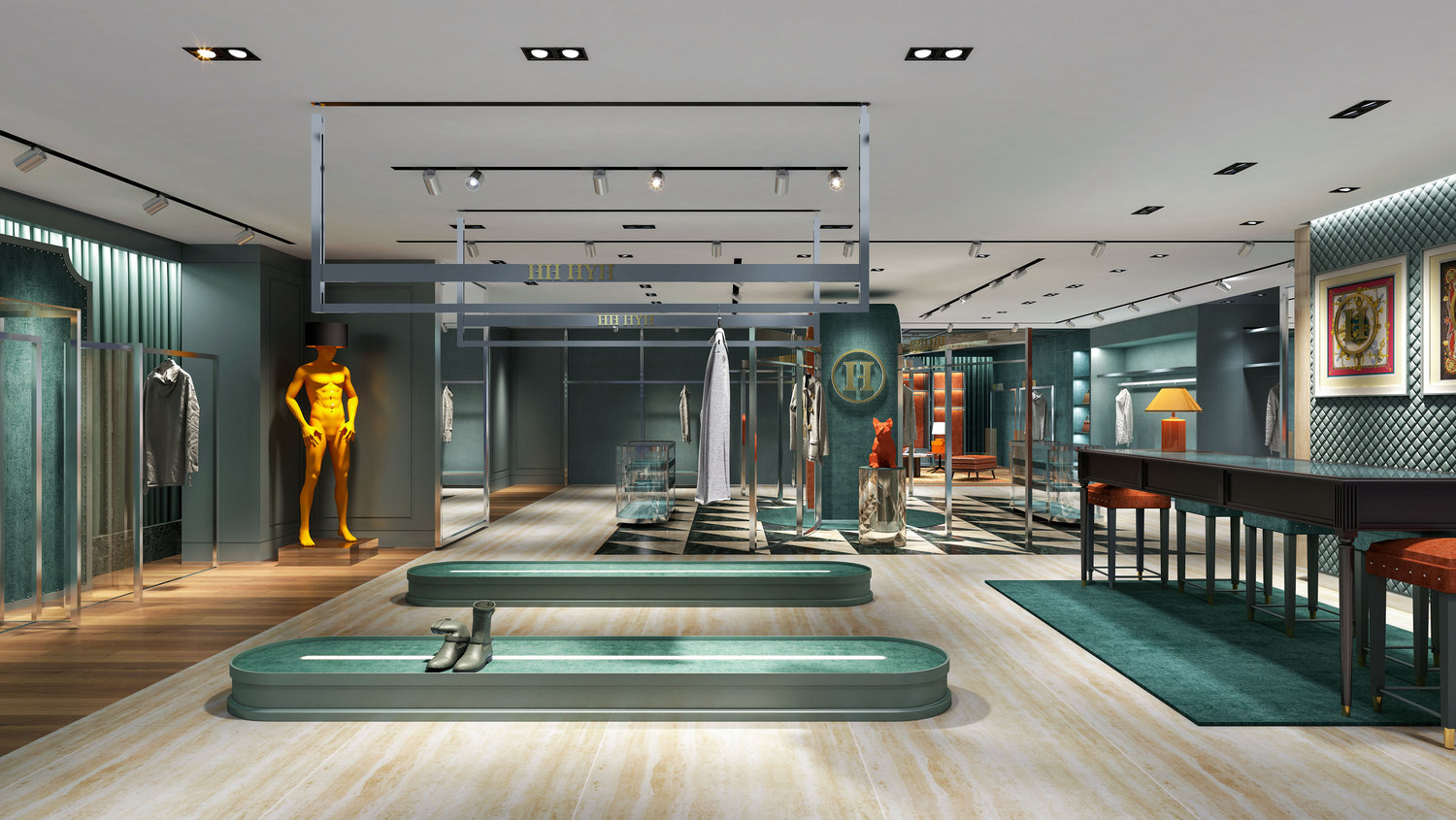 新零售空間設計-服裝店設計-杭州達岸品牌策劃設計公司